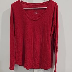 Sonoma Red Long Sleeve Women's Top